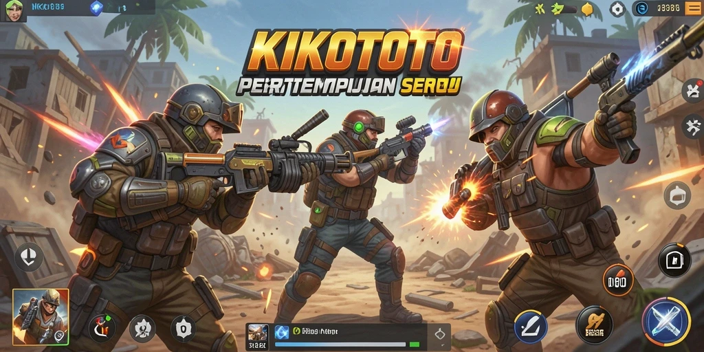 Tampilan gameplay KIKOTOTO saat pemain bertarung dalam Battle Royale.