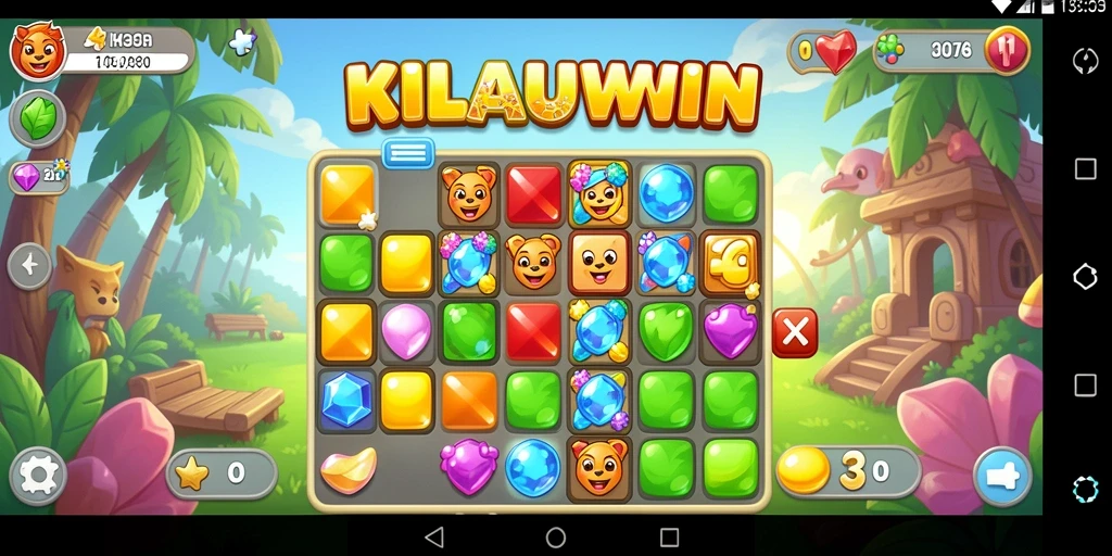 Tampilan gameplay seru KILAUWIN dengan elemen warna-warni.