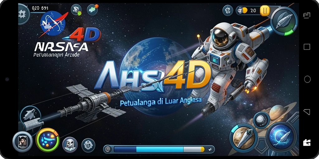 Tampilan gameplay menakjubkan dari NASA4D yang penuh aksi.